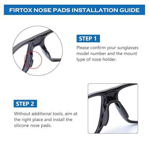 Silicone Replacement Nose Piece Nose Pads for Oakley Split Shot OO9416 Split Time OO4129 Targetline OO9397 Crossrange Patch R XL OO9361 OO9360 OO9359 Sunglasses, 3 Pairs, Black Regular Fit