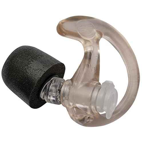 SureFire EP7 Sonic Defenders Ultra filtered Earplugs w/ Comply Canal Tips, reusable, Clear, Large