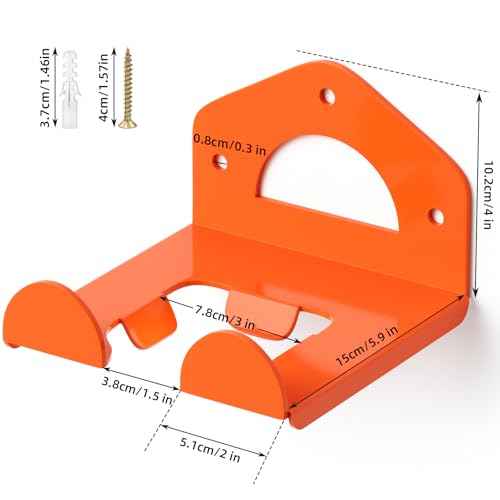 reliahom Weed Eater Hanger, Heavy Duty Garage Organization Trimmer Rack, Garden Power Tool Organizer for Hedge Trimmer, Garden Tools, Garage, 2 Pack