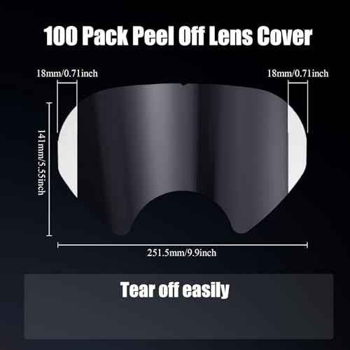 Frienda 100 Pcs Peel off Lens Cover Shield Respirator Mask Protective Cover Compatible with 6885, 6000, 6700, 6800, 6900 Series