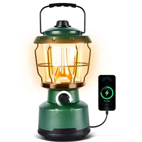 LED Camping Lantern, Water Resistant Emergency Light for Power Outage, Hurricane, Hiking