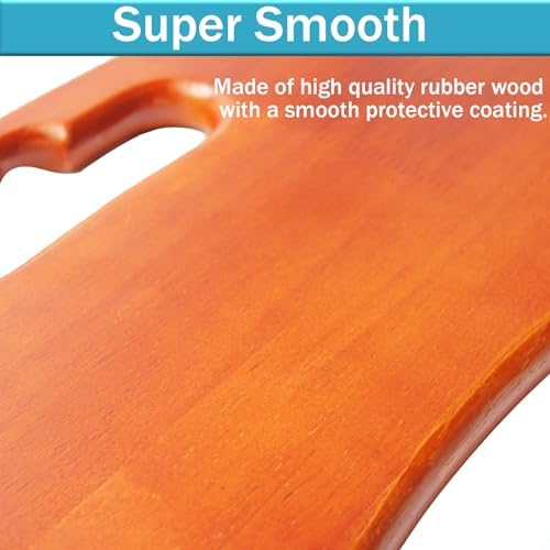 Transfer Board, 31" Heavy Duty Wooden Slide Board for Patient, Elderly, Disabled, Supports 440 Pounds for Transferring to Wheelchair, Chair, Bed, Toilet, Car