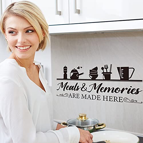 3 Pieces Kitchen Wall Decal Wall Arts Stickers Dining Room Rules Decals Decor Kitchen Utensil Vinyl Home Decor for Dining Room Decoration