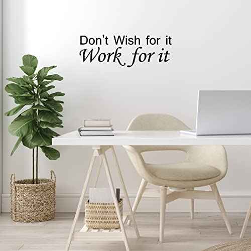 5 Sheets Inspirational Quotes Wall Decals Peel and Stick Vinyl Quotes Stickers Motivational Positive Saying Wall Art for Living Room Bathroom Bedroom Office Family Stickers Decor