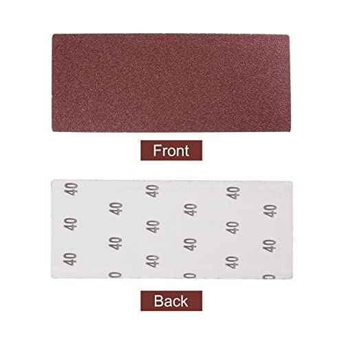 uxcell 10 Pcs 40 Grit Sandpapers 9" x 3.7" Aluminum Oxide Sanding Sheets Hand Sander Papers for Wood Furniture Finishing