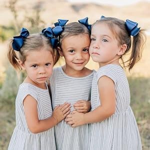 JOYOYO 40Pcs 4.5" Hair Bows Alligator Clips, Grosgrain Ribbon Girls Bows Clips Barrettes Hair Accessories for Baby Girls Toddlers Kids Teens (4.5inch,20 Colors in Pairs)