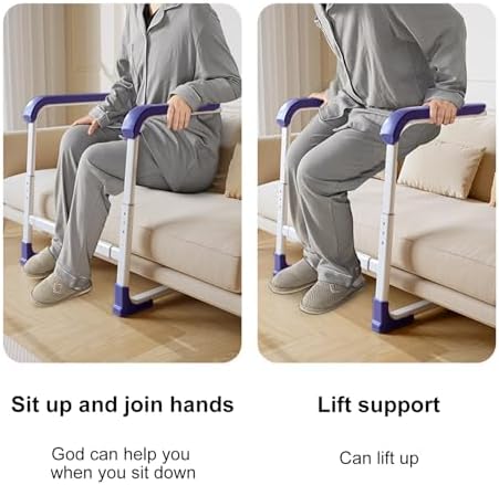 Glnnk Couch Stand Assist Aid for Elderly: Chair Lift Standing Assis Devices for Seniors Sit to Stand - Height & Width Adjustable Mobility Daily Living Aid Couch Cane Stand Up Assist (Blue)