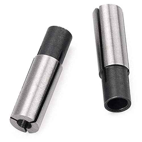 4 Pieces High-Carbon Steel Collet Die Grinder Chuck Driver Adapter 1/4" to 1/8" CNC Engraving Bit Router Converter for Engraving Machine Tool