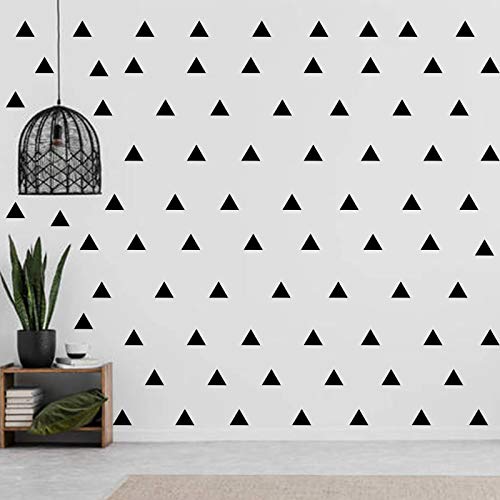 196Pcs Triangle Wall Stickers Decor DIY Wall Decals Sticker Murals Decoration and Art Decor for Home Living Room/Bedroom/Kitchen and Dining Room