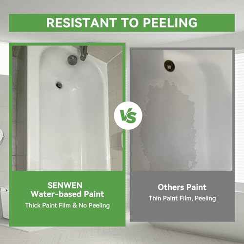 styleonme Tub and Tile Paint White, 50-60sq.ft, Bathtub Washbasin Toilet Ceramic Tile and Kitchen Countertop Refinishing, Odorless and Non-Toxic Heavy Glaze Epoxy Resin Coating