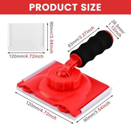 Paint Edger Trimmer with 2 Replacement Pads,Paint Edgers Tool,Walls & Ceilings Pad Painter,Paint Pad Applicator,Edge Trimmer & Paint Edger Tool for Home Wall Painting
