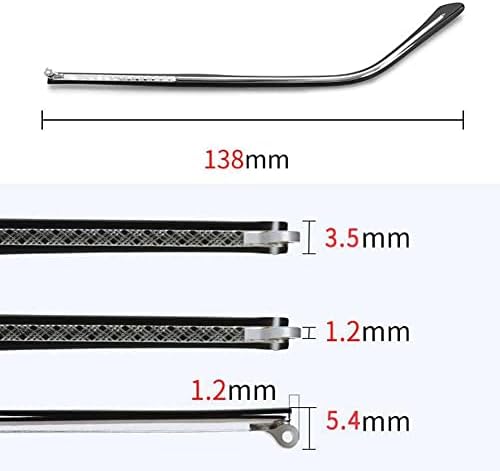 glasses arms,Eyeglasses Replacement Temple,Arm Frame Repair Glasses Accessories,Clear Rose Gold Metal Eyeglass Temples Arms Single Tooth Plastic Glasses Replacement Temples Repair Parts, 1 Pair