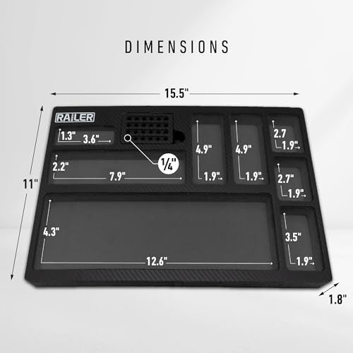 Railer EVA Foam Tool Tray ? Premium Tool Box Accessories & Storage Organizer with a Built-In Bit & Socket Organizer for Your Tool Drawer