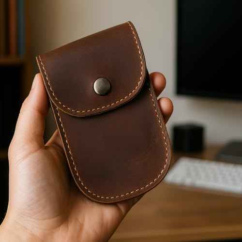 Leather Belt Holster for Men ? Full-Grain European Cowhide ? EDC Pouch for Tools, Lighter, Knife ? Rugged Handmade Sheath ? Fits Belts up to 2.5