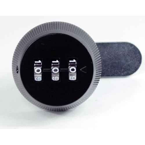 FJM Security Combi-Cam 7850R-S-Black Combination Cam Lock, 5/8" Black Finish