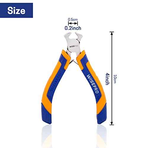 4.2 Inch Mini End Cutting Pliers, Precision End Nippers, Nail Puller Tool for Zipper Install Stops Repair