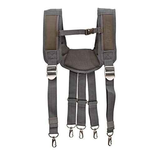Estwing Cooling Mesh Padded Tool Belt Suspenders, Durable, Steel Hardware, Chest Strap, Adjustable