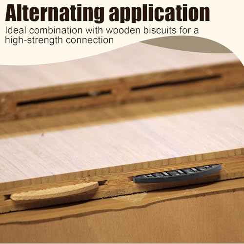 40 Pcs Biscuit Joiners Plastic Self Clamping and Gripping Plates Biscuit Joiner Tool for Woodworking Composite Deck Fixed Door Frame Furniture Framing