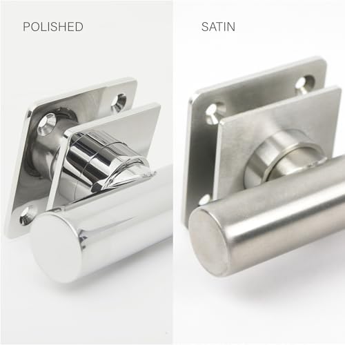 36-inch Coronado Designer Straight Bathroom Shower Grab Bar with Decorative Square Flanges, Satin