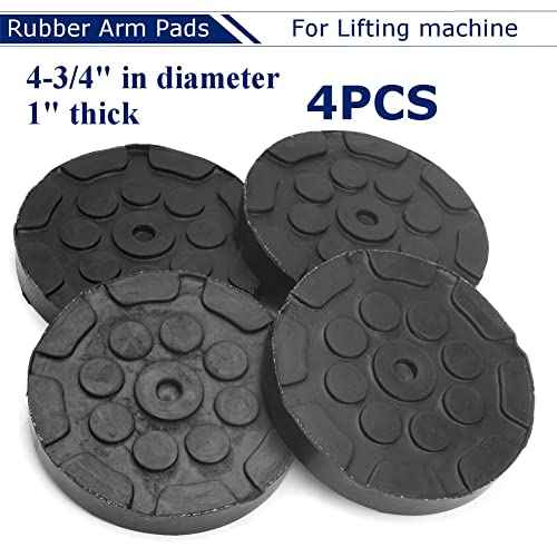 4Pcs Universal Round Rubber Arm Pads for Car Auto Jacking Lift Dia 120mm Thick 15mm Car Auto Truck Hoist