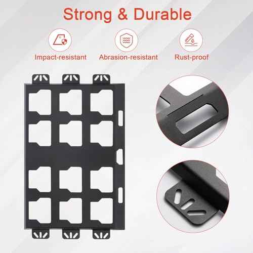 Packout Quick Connect Compatible for milwaukee,Packout Plate Compatible for milwaukee,Two Black Full Plate
