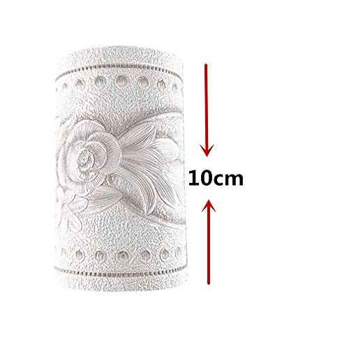 Simplemuji Self Adhesive 5 Meters White Peony 3D Peel and Stick Waterproof Wall Border Easy to Apply 4 Inch by 16.5 Feet