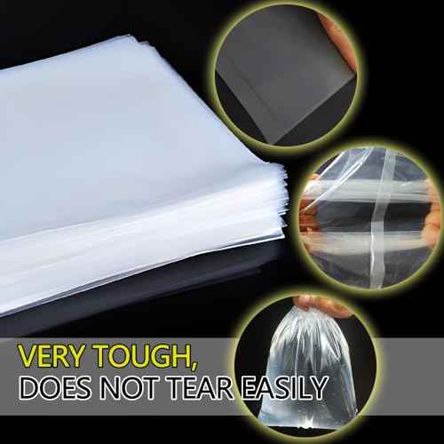 50 Pcs Paint Sprayer Cup Liners, 7.8'' X 11.8'' Transparent Paint Sprayer Bags for Wagner Paint Sprayers, Easy to Clean, Easy to Change Colors