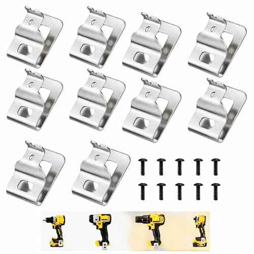 N268241 N086039 Belt Clips Dewalt 304 Stainless Steel Drill Clips Tool Hooks for Dewalt 20V Power Tools, Compatible with DCD980, DCD985, DCD980L2, DCD985L2£¨10-pcs)