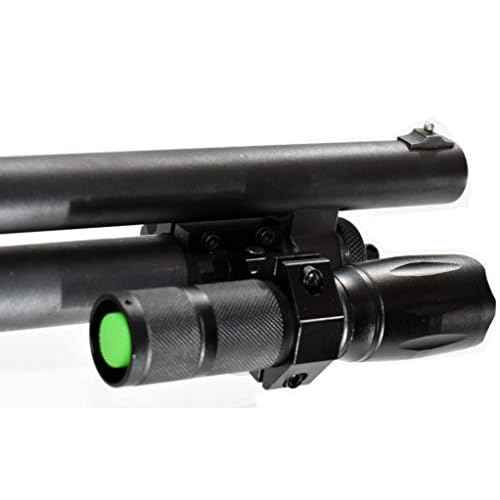 Trinity 1000 Lumen led Flashlight for mossberg 590 12ga Home Defense Tactical Hunting Optics Aluminum Black Picatinny Weaver Mounted Adapter Single Rail Mount.