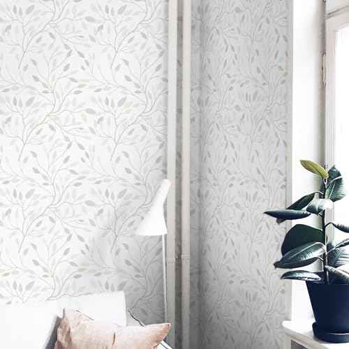 Heroad Peel and Stick Wallpaper Colorful Leaf Contact Paper Floral Removable Wall Paper for Nursery Room Bedroom Bathroom Cabinets Vinyl Roll Self-Adhesive Waterproof 16.1¡± x 118¡±