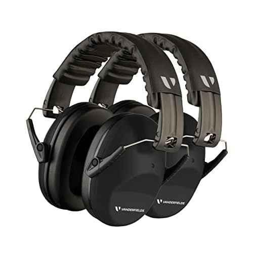 Vanderfields Hearing Protection Headphones - 26dB - Range Shooting Ear Protection - Noise Cancelling Ear Muffs for Adults