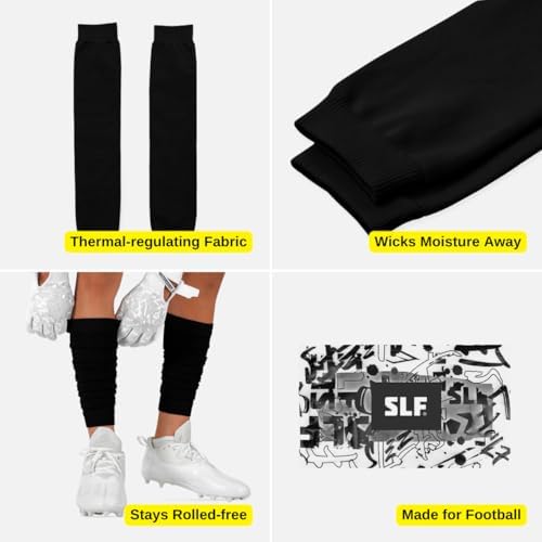 SLEEFS Football Leg Sleeves [1 Pair] - For Adult & Youth - Calf Compression Sleeves for Men and Boys