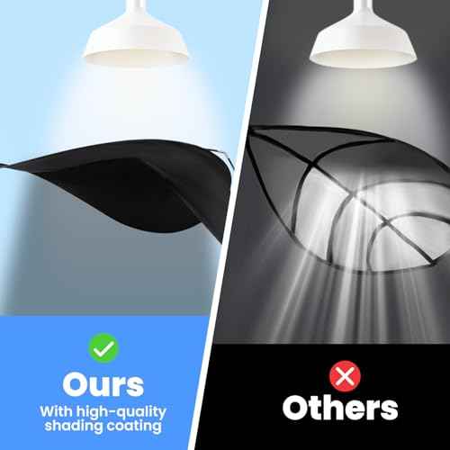 Adjustable Office Cubicle Desk Shade ?Blocks Light and Visual Distractions,70" Extra-Large Portable Shade for Office Cubicles and Desks