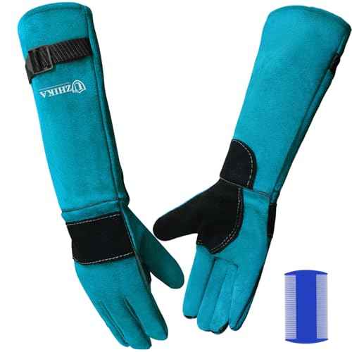 Animal Handling Glove Anti Scratch Protective Gloves Bite Resistant Gloves for Dogs Cat Bird Snake Lizard Wild Animals