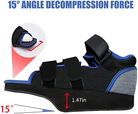 GHORTHOUD Post op Shoe for Broken Toe Lightweight Shoes Medical Orthopedic Foot Brace Off-loading Healing shoe for Foot Surgery (Medium)