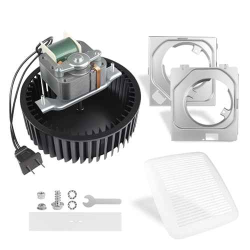 2025 Upgraded BKR60 Bath Fan Replacement Motor and Cover/Grille Compatible with Broan 670 671 688 689 NuTone 693 695 696N 695C 690NT 690NT-A Bathroom Exhaust Fan 3.0 Sones 60 CFM 2-Year Qa