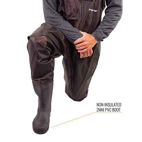 FROGG TOGGS Men's Rana II PVC Waterproof Fishing Bootfoot Chest Wader for Fishing