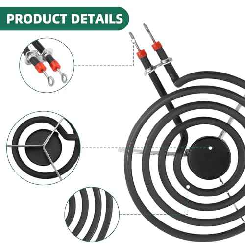 Stove Burner Pan Kit 5304430149(6")5304430150(8")&Electric Stove Burners Kit MP15YA(6") MP21YA(8") Compatible for Frigi-daire Ken-more Electric Range Stove Replaces 318067041 318067051 by MIFLUS