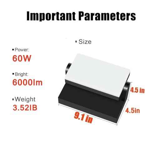 Juyace 60W LED Flood Lights Outdoor Wall Pack Light No photocell Lighting Fixtures for House 360¡Æ Rotational 6000lm 5000K IP65 Waterproof Modern Security Floodlights for Above Garagee