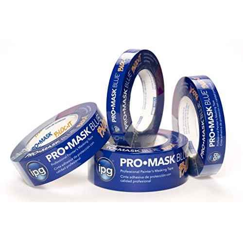 IPG ProMask Blue with BLOC-It, Premium 14-Day Masking Tape, 1.41" x 60 yd, Blue, (Single Roll)
