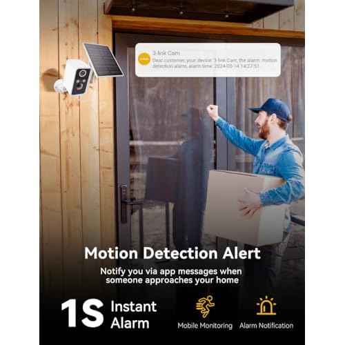 Security Cameras Wireless Outdoor, Battery Cameras for Home Security, Motion Detection, Night Vision, Alexa, 2.4G Wi-Fi Only, Only Event Recording
