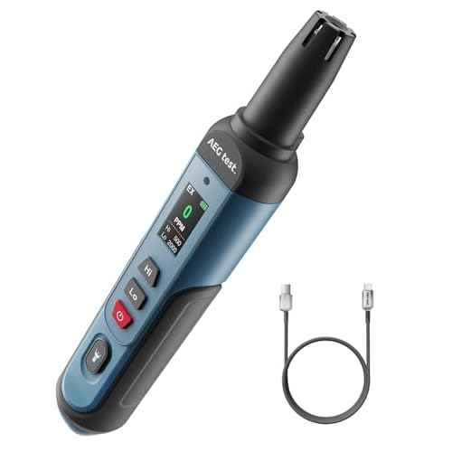 AGT-1988 Natural Gas Detector, Gas Leak Detector with TFT Display, 0.5s Response, 0?9999PPM Range, Rechargeable & Portable for Detecting Combustible Leaks Like Propane, Methane for Home & RV