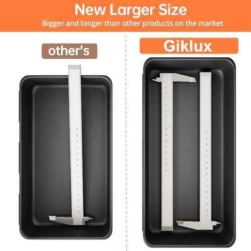 [5-Sizes] 70 Pack Tool Box Organizer Tray, Large 12'' Tools Box Organizers and Storage, for Hammer, Wrench, Screw, Small Parts Toolbox Organization, Tool Cart Chest Garage Drawer Organizer Tray, Black
