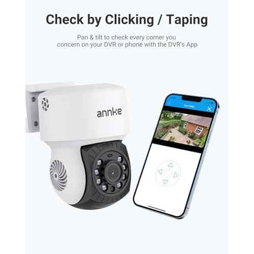 ANNKE 1080P 2MP AHD CCTV Home Surveillance Dome PT Wired Camera with 350¡Æ pan and 90¡Æ tilt, 100ft IR Night Vision, IP65 Weatherproof Security Add?On Cam for Outdoor Use, Wide Compatibility - APT200