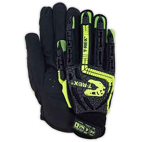 MAGID T-REX Windstorm Series Cut-Resistant Impact Gloves, 1 Pair, 9/L Cut Resistant Gloves, Tough Gloves T-Rex (A6 Syntec Palm)