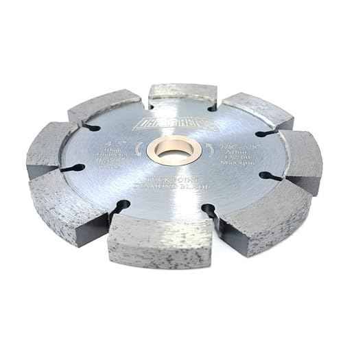 4.5" Diamond Tuck Point Blade for Mortar Joint Removal,3/8" Segment Width, 7/8"-5/8" Arbor