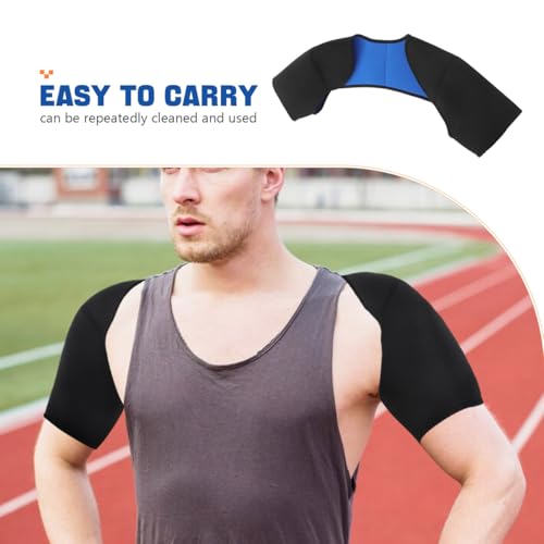 iplusmile Double Shoulder Brace for Men Women - Sports Shoulder Protective Gear for Pains Relief - Shoulder Strap Brace for Sleeping Outdoor Lifting,