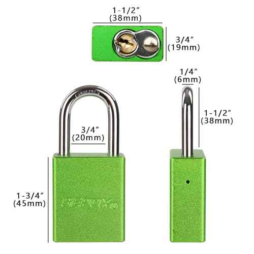 SEPOX¢ç Ultra Rust-Resistant Weatherproof Padlocks, Green Aluminum Set of 4 Padlocks with 8 Same Keys, High Security for Outdoor & Industrial Like Lock-Out, Gates, Storage, Lockers, Fences