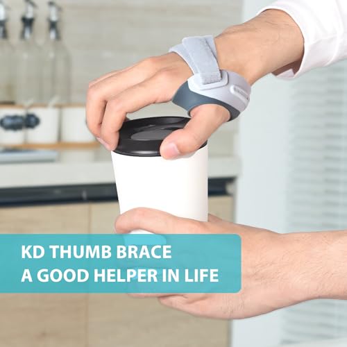 KD Thumb Brace: CMC Thumb Brace for Osteoarthritis CMC Joint Arthritis Pain, Thumb Splint Stabilizer with Thumb Sleeve, Flexible (Small, Right Hand)