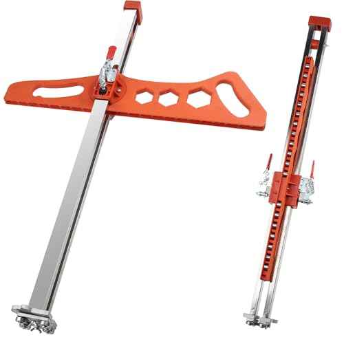 Heavy Duty Drywall Cutting Tool, 1.5 to 60cm Foldable Sheetrock Cutter, Suitable for Gypsum Boards with Thicknesses of 1/4 "&3/8"&1/2 "